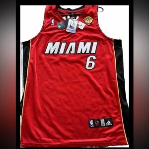 Lebron James Miami Heat Jersey Size 56 NBA Final patch